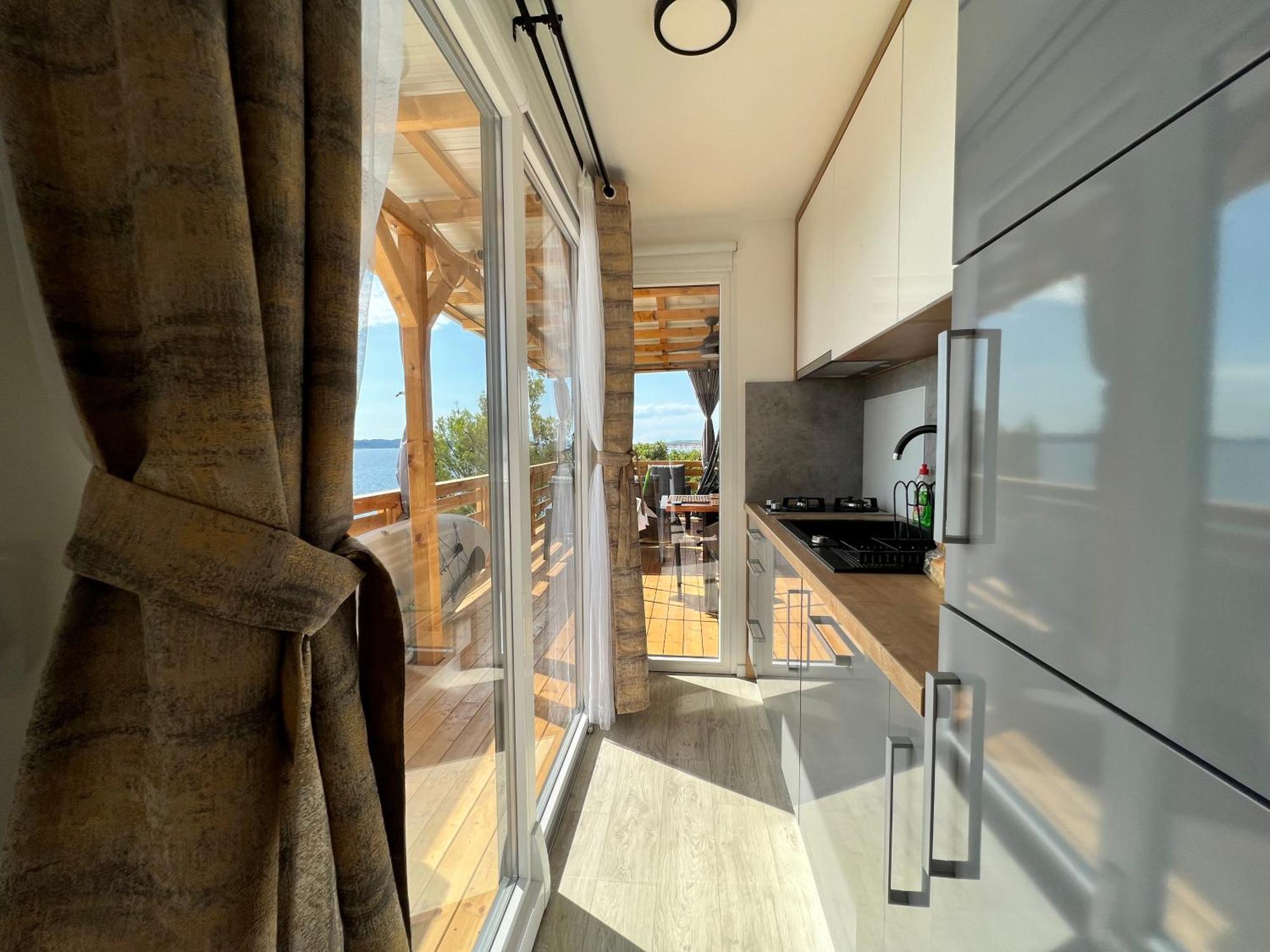 D-View Premium Mobile Home - Panoramic Seaview - 150 M From Beach, Free Parking Drage Extérieur photo