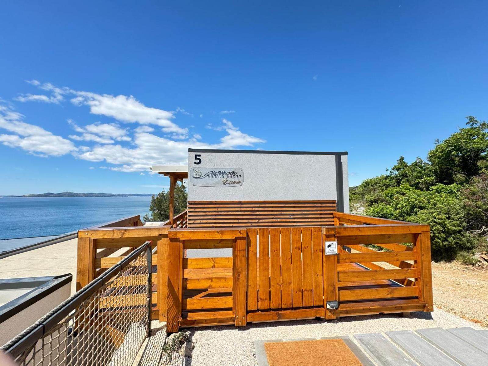 D-View Premium Mobile Home - Panoramic Seaview - 150 M From Beach, Free Parking Drage Extérieur photo