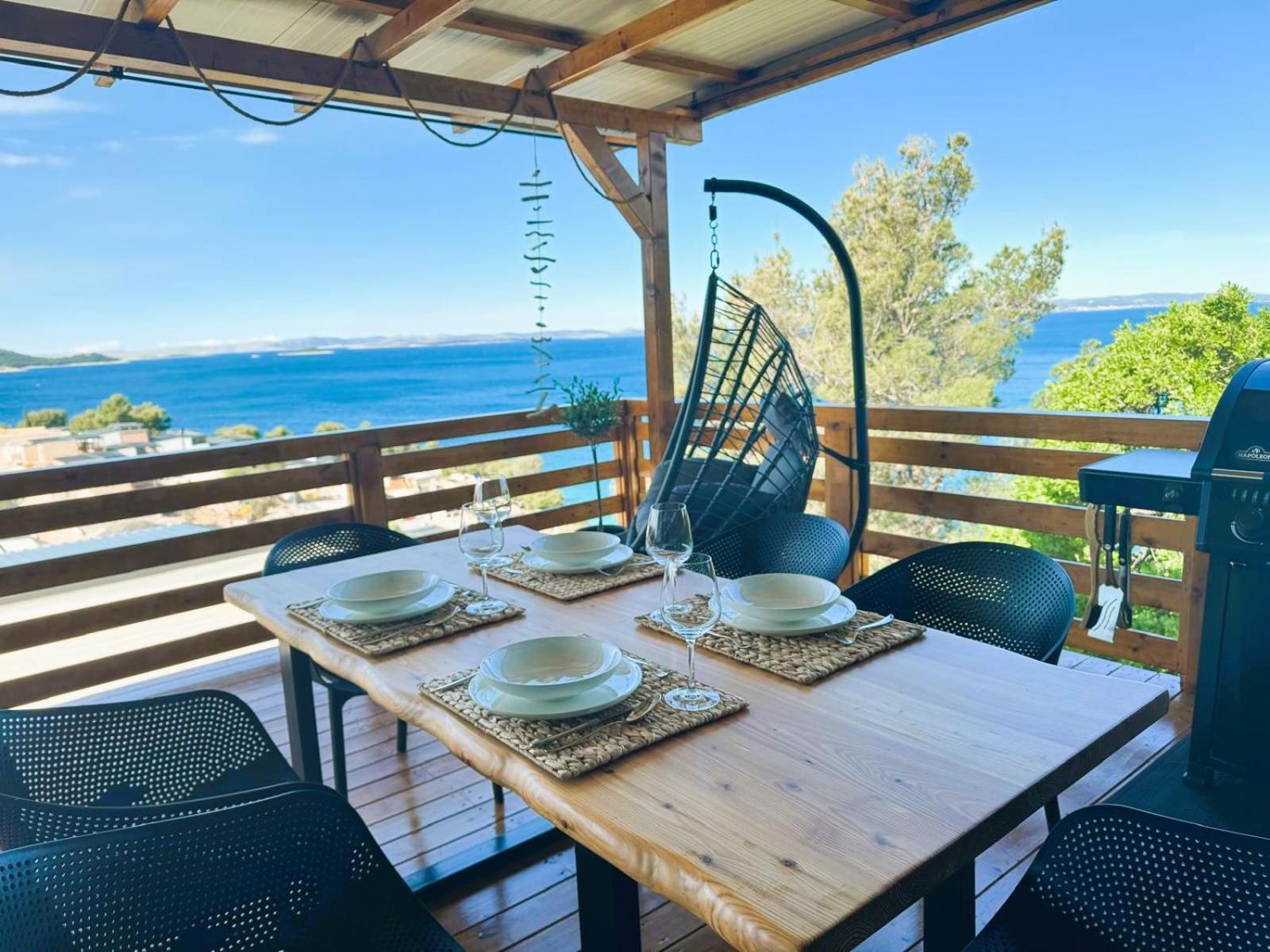 D-View Premium Mobile Home - Panoramic Seaview - 150 M From Beach, Free Parking Drage Extérieur photo