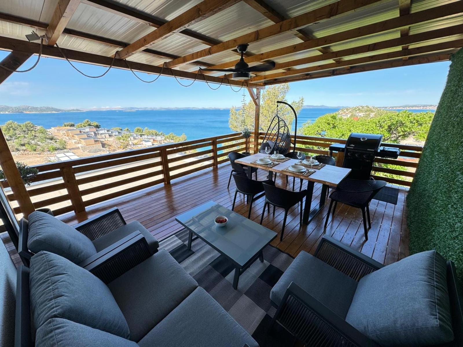 D-View Premium Mobile Home - Panoramic Seaview - 150 M From Beach, Free Parking Drage Extérieur photo